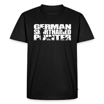 GERMAN SHORTHAIRED POINTER Hunting Dogs Hunting Wilsigns - Men's Premium Organic T-Shirt - black - Front - Nico (187cm)
