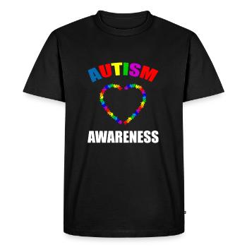 Autism Awareness - T-shirt Premium bio Homme - noir - Devant - Nico (187cm)