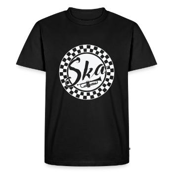Ska Musique Trompette Swing Jazz Style de Musique - T-shirt Premium bio Homme - noir - Devant - Nico (187cm)