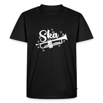 Ska Trompette Swing Jazz Style de Musique - T-shirt Premium bio Homme - noir - Devant - Nico (187cm)