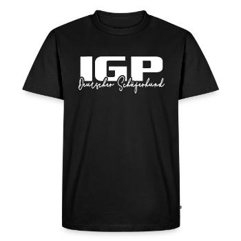 IGP GERMAN SHEPHERD Wilsign's dog sport - Men's Premium Organic T-Shirt - black - Front - Nico (187cm)