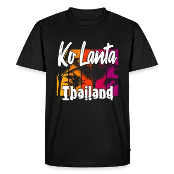 Ko Lanta Thaïlande - T-shirt Premium bio Homme - noir - Devant - Nico (187cm)