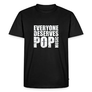 Everyone deserves Pop Music Singers Stars - Men's Premium Organic T-Shirt - black - Front - Nico (187cm)