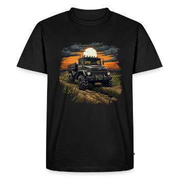 Unimog Off-Road Adventure : un VTT F robuste et puissant - T-shirt Premium bio Homme - noir - Devant - Nico (187cm)