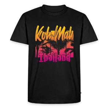 Koh Mak Thaïlande - T-shirt Premium bio Homme - noir - Devant - Nico (187cm)