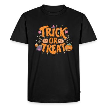 Trick or Treat Süßes oder Saures - T-shirt Premium bio Homme - noir - Devant - Nico (187cm)