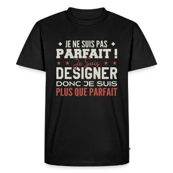 A Designer, the Dream Profession in the Spotlight - Men's Premium Organic T-Shirt - black - Front - Nico (187cm)