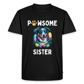 Berger australien oeuf de Pâques chasse Sis Costume - T-shirt Premium bio Homme - noir - Devant - Nico (187cm)