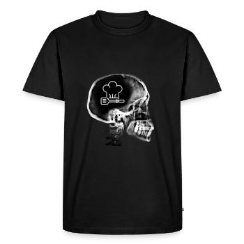 cadeau cuisine amateur humour passion chef cuisto - T-shirt Premium bio Homme - noir - Devant - Nico (187cm)