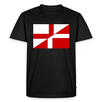 Drapeau de l’Angleterre Danemark - T-shirt Premium bio Homme - noir - Devant - Nico (187cm)
