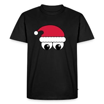 Le père noël - T-shirt Premium bio Homme - noir - Devant - Nico (187cm)