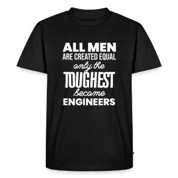 Engineer Gift Profession Technology Machine Jobs - Men's Premium Organic T-Shirt - black - Front - Nico (187cm)