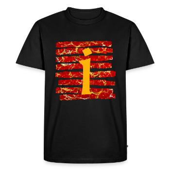 Bande E 232 I - T-shirt Premium bio Homme - noir - Devant - Nico (187cm)