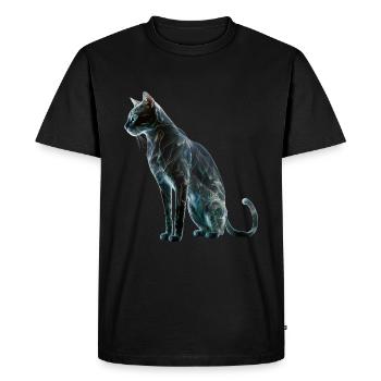 Chat Chat Motif Animaux Cadeau Art Animal Motif - T-shirt Premium bio Homme - noir - Devant - Nico (187cm)