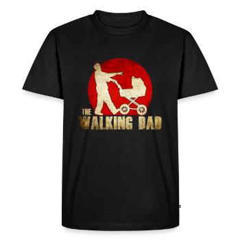 The walking Dad Kinderwagen Papa Zombie Vater - T-shirt Premium bio Homme - noir - Devant - Nico (187cm)