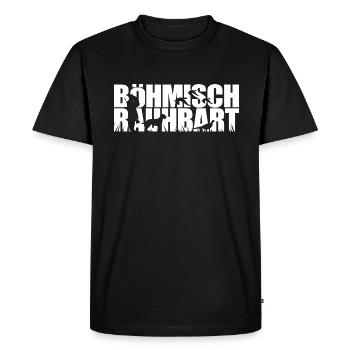 BOHEMIAN RAUHBART Hunting dogs Hunting dog Wilsigns - Men's Premium Organic T-Shirt - black - Front - Nico (187cm)