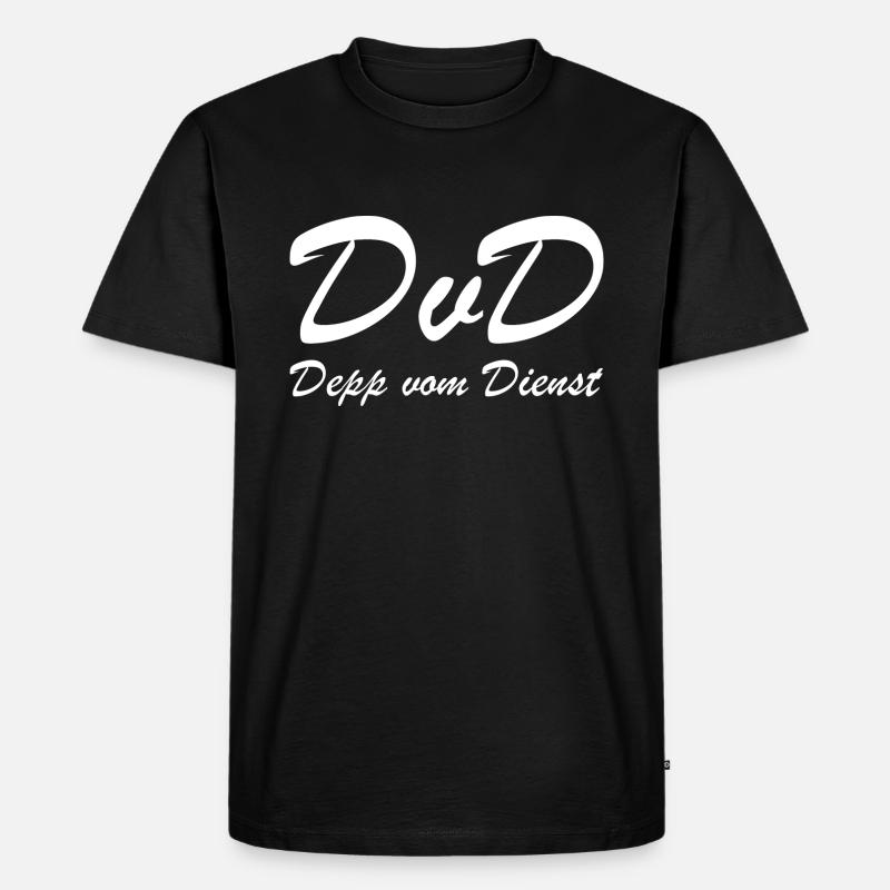 DvD Depp vom Dienst - Männer Premium Bio T-Shirt - Schwarz