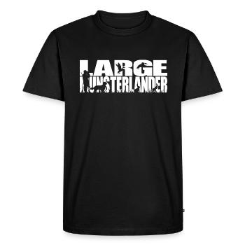 GRAND MUNSTERLANDER Chiens de chasse Chien de chasse Wilsigns - T-shirt Premium bio Homme - noir - Devant - Nico (187cm)