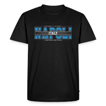 NAPOLI - T-shirt Premium bio Homme - noir - Devant - Nico (187cm)
