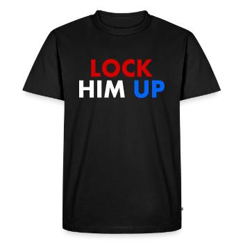 Lock him up - T-shirt Premium bio Homme - noir - Devant - Nico (187cm)