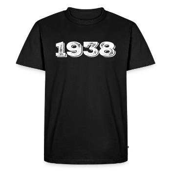 Cadeau d’anniversaire 1938 - 1938 - T-shirt Premium bio Homme - noir - Devant - Nico (187cm)