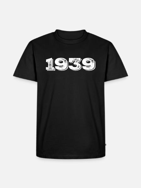 Birthday Gift 1939 - 1939 - Men's Premium Organic T-Shirt - black