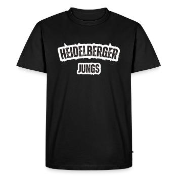 Heidelberg Boys - Men's Premium Organic T-Shirt - black - Front - Nico (187cm)