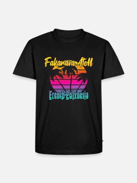 Fakarava Atoll - Men's Premium Organic T-Shirt - black