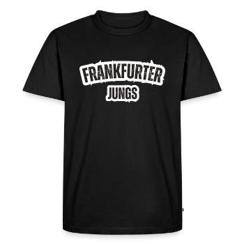 Garçons de Francfort - T-shirt Premium bio Homme - noir - Devant - Nico (187cm)