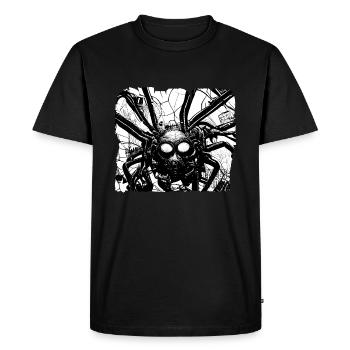 Cyber Spider - T-shirt Premium bio Homme - noir - Devant - Nico (187cm)