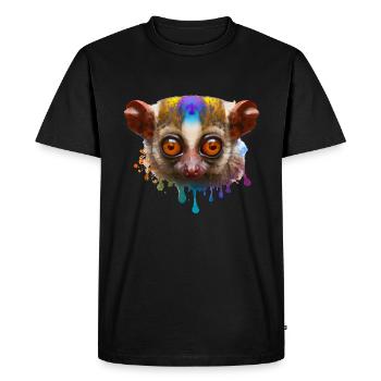 Tarsier Design - Men's Premium Organic T-Shirt - black - Front - Nico (187cm)