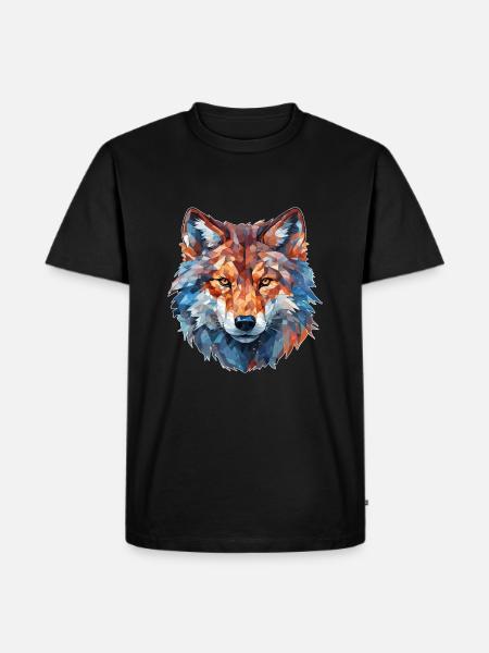 Wolf Art - Men's Premium Organic T-Shirt - black