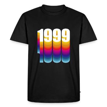 1999 Année de naissance - T-shirt Premium bio Homme - noir - Devant - Nico (187cm)