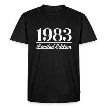 1983 Édition limitée - T-shirt Premium bio Homme - noir - Devant - Nico (187cm)