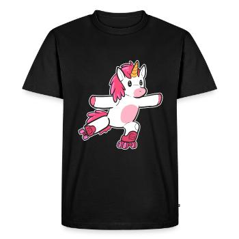 Patins à roulettes Patins à roues alignées - T-shirt Premium bio Homme - noir - Devant - Nico (187cm)