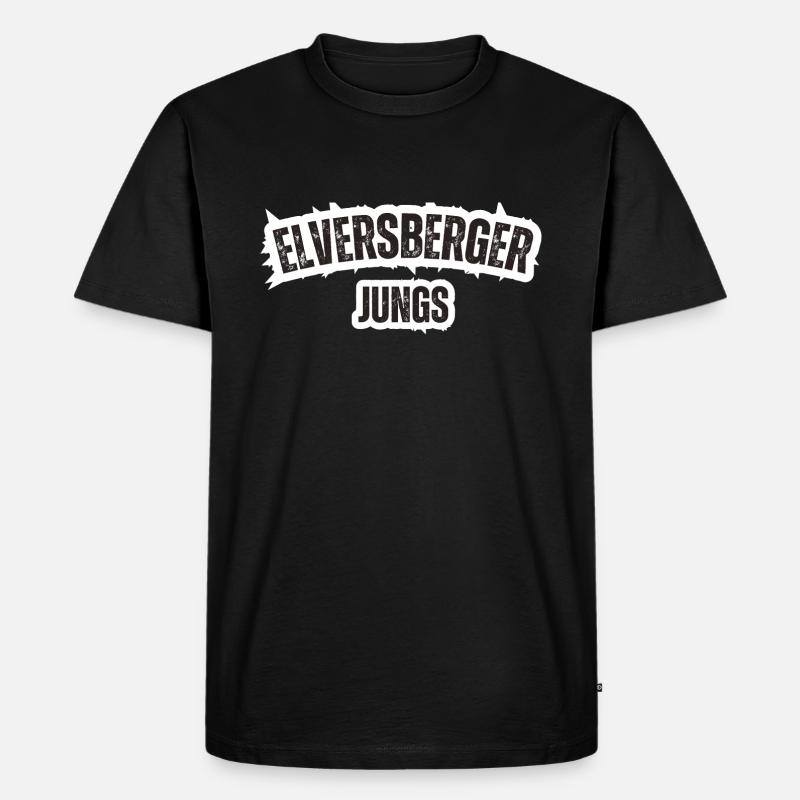 Elversberger Jungs - Männer Premium Bio T-Shirt - Schwarz