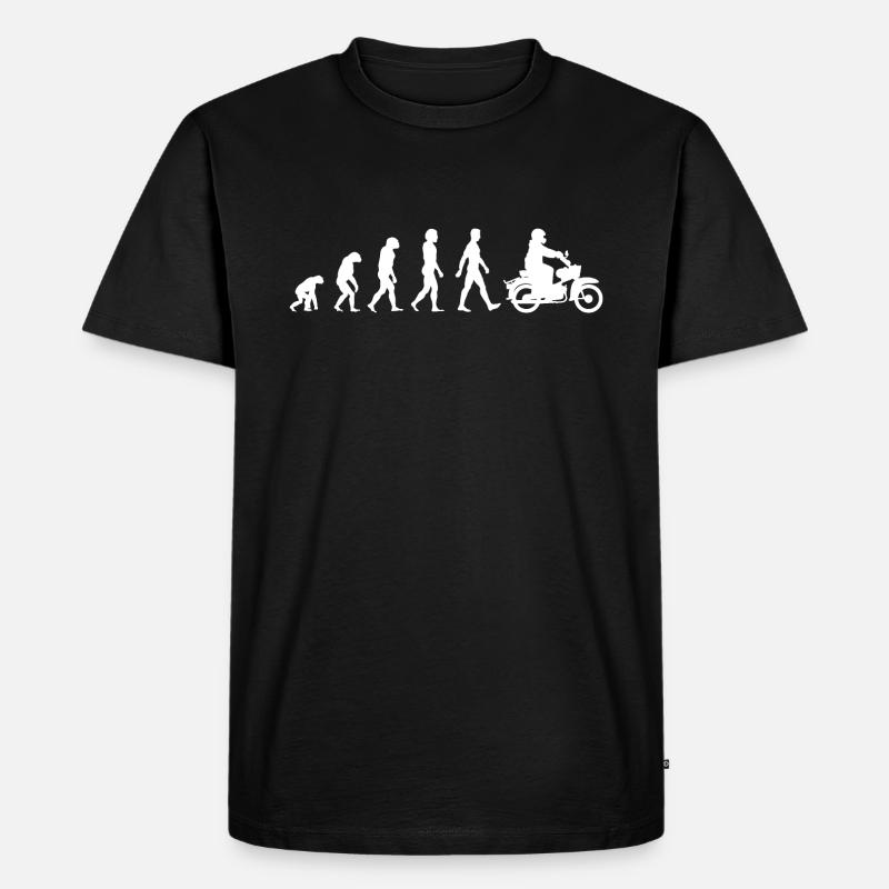 Moped Moped Evolution Moped driver - Men's Premium Organic T-Shirt - black