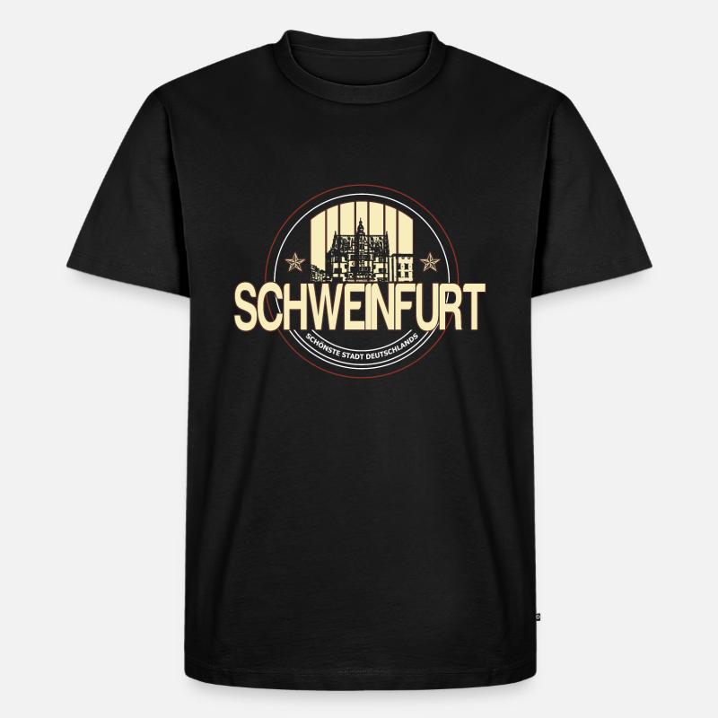 Schweinfurt - Männer Premium Bio T-Shirt - Schwarz