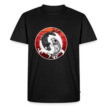 Japanese Koi Fish Painter Poison - Men's Premium Organic T-Shirt - black - Front - Nico (187cm)