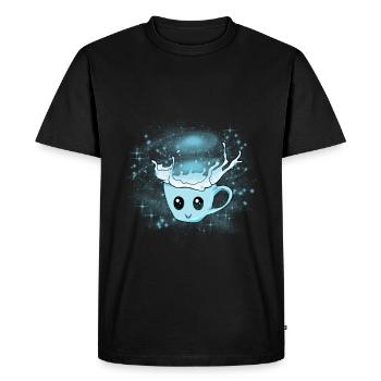 Milky Way Milk Cup Universe - Men's Premium Organic T-Shirt - black - Front - Nico (187cm)