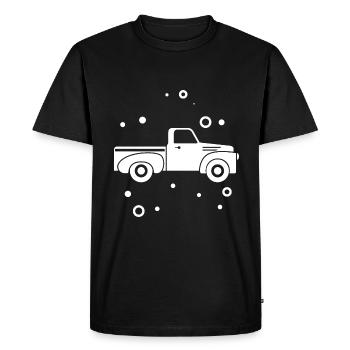 Pick Up - Auto Oldtimer Nostalgisch USA - Men's Premium Organic T-Shirt - black - Front - Nico (187cm)