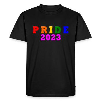 Pride 2023 - T-shirt Premium bio Homme - noir - Devant - Nico (187cm)