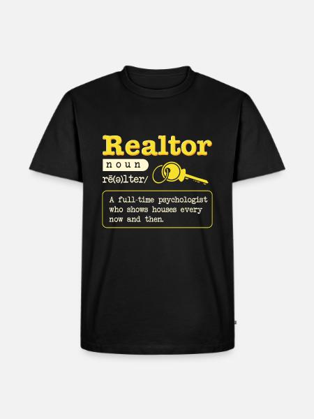 Définition de Agent immobilier - T-shirt Premium bio Homme - noir