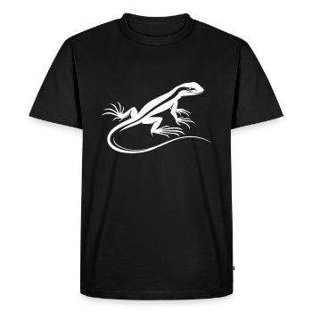 Lizard - Men's Premium Organic T-Shirt - black - Front - Nico (187cm)