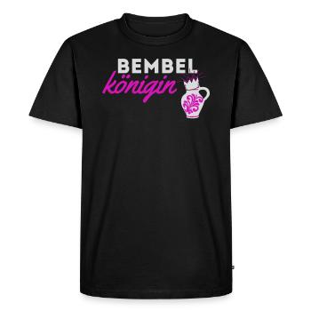 Bembelkönigin Women Cider Ebbelwoi Shirt - Men's Premium Organic T-Shirt - black - Front - Nico (187cm)