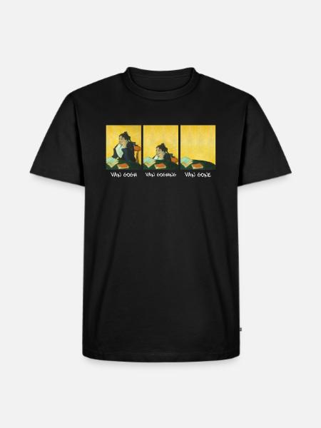 Lustiges Van Gogh Van Goghing Van Gone - Männer Premium Bio T-Shirt - Schwarz