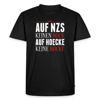FCK AFD - T-shirt Premium bio Homme - noir - Devant - Nico (187cm)