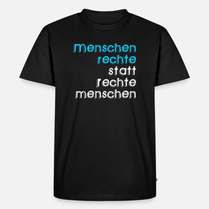 FCK AFD - Männer Premium Bio T-Shirt - Schwarz