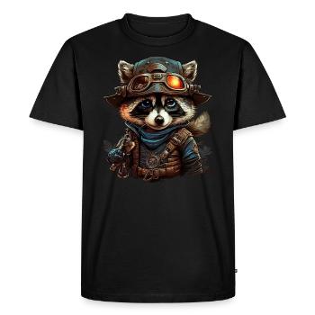 Explorateur Windows - T-shirt Premium bio Homme - noir - Devant - Nico (187cm)