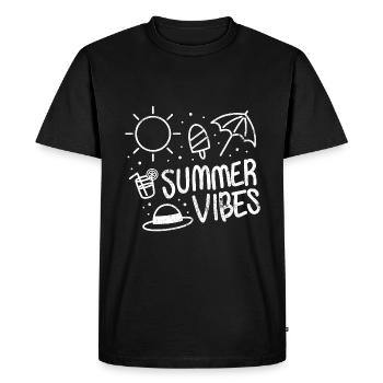 SUMMER RADIANCE ICE STICK PARASOL DISANT - T-shirt Premium bio Homme - noir - Devant - Nico (187cm)